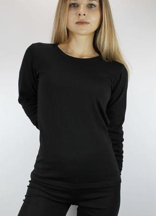 Жіноча термокофта турція чорна/біла