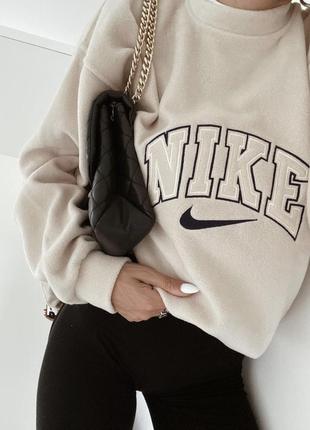 Тепла флісова кофта світшот бренду nike, вінтаж найк1 фото