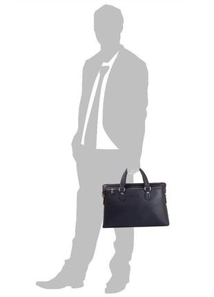 Сумка повсякденна bonis чоловіча сумка з якісного шкірозамінника з кишенею для ноутбука з діагоналлю екрану до9 фото