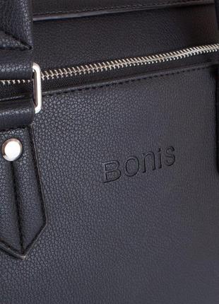 Сумка повсякденна bonis чоловіча сумка з якісного шкірозамінника з кишенею для ноутбука з діагоналлю екрану до6 фото