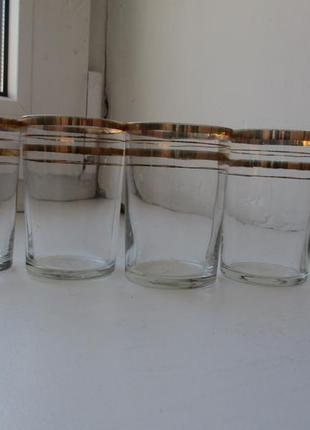 Стаканы стеклянные винтаж