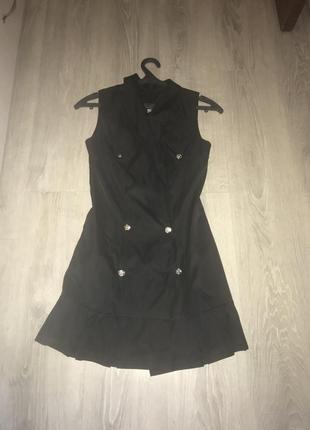 Чорне коротке плаття під balmain