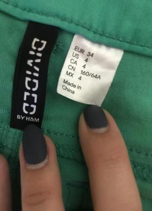 Джинси зелені h&m3 фото