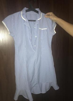 Платье школьники в клетку