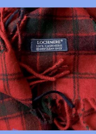 Lochmere кашемировый шарф в клетку стиль burberry.