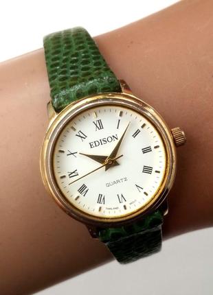 Edison годинник із сша шкіряний ремінець механізм eta тайланд