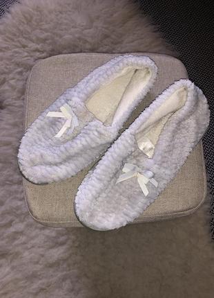 Домашние тапочки для дома тёплые велюровые на подошве