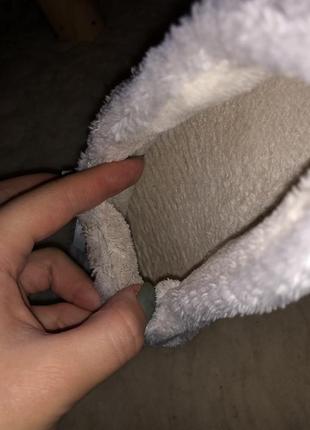 Домашние тапочки для дома тёплые велюровые на подошве