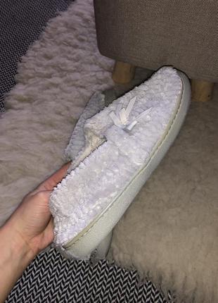 Домашние тапочки для дома тёплые велюровые на подошве