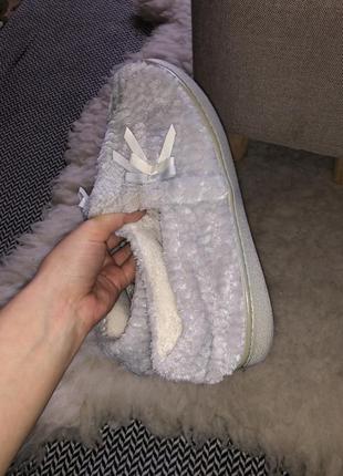 Домашние тапочки для дома тёплые велюровые на подошве