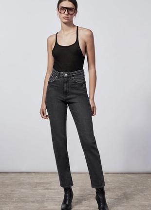 Джинси мом skinny fit zara
