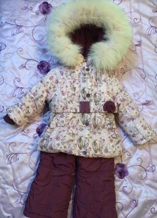 Зимовий костюм - комбінезон для дівчаток donilo 3395 74-98 розмір3 фото