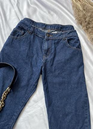 Жночі джинси прямого крою , темно-сині джинси4 фото