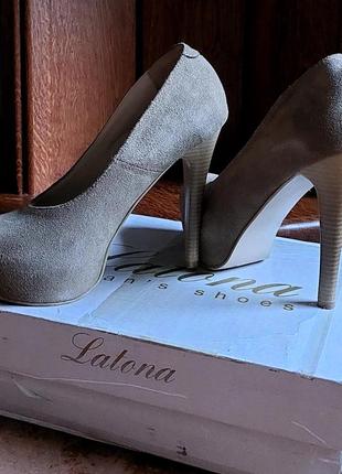 Туфли замшевые latona2 фото