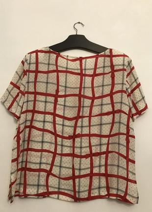 Блузка в горошек,квадрат8 фото