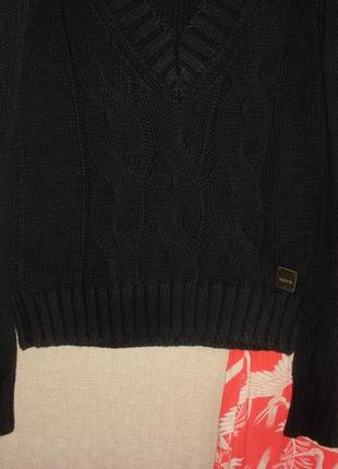 Крупного плетіння джемпер пуловер "в коси"3 фото