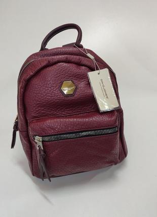 Мягкий городской прогулочный стильный рюкзак david jones cm5357 бордовый

с кармашком