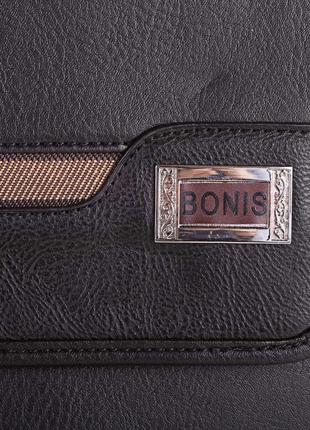 Сумка-почтальонка (месенджер) bonis чоловіча сумка-почтальонка з якісного шкірозамінника bonis7 фото