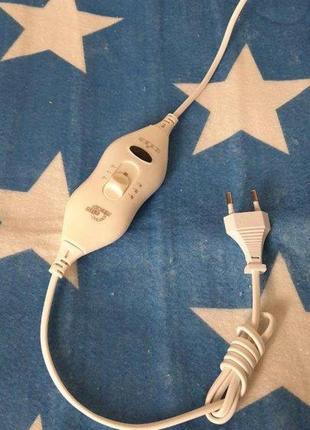 Простынь электрическая electric blanket 150х180см (звезда, белая)3 фото