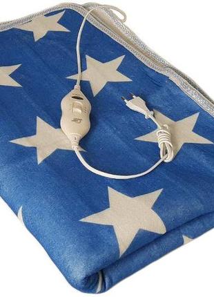 Простынь электрическая electric blanket 150х180см (звезда, белая)1 фото