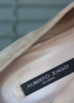 Шикарні замшеві туфлі alberto zago7 фото