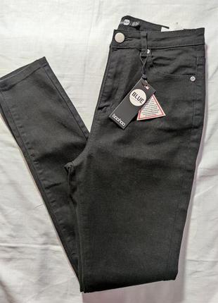 Жіночі однотонні джинси boohoo, розмір s(36), чорний3 фото