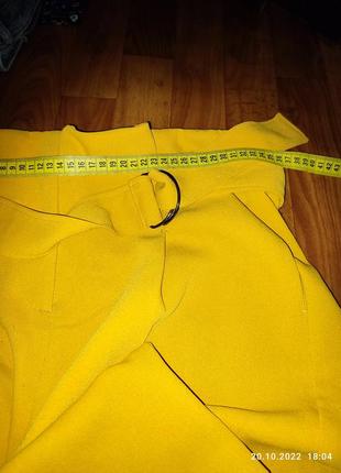 Штани баггі жовті , завищенна талія4 фото