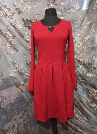 Вечернее красное платье, нарядное платье