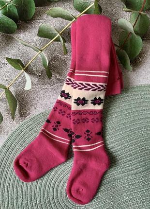 Махрові колготи на дівчинку rewon, р.92-98 (польща)