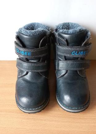 Теплі зимові чоботи clibee 24р. устілка 15,7 см