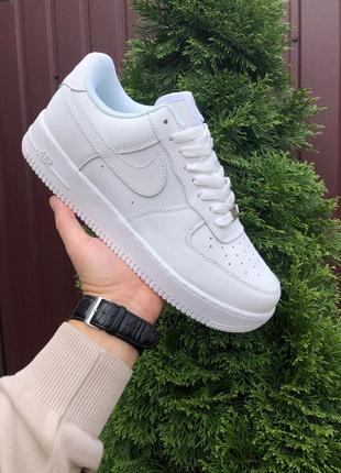 Р.44 кроссовки nike air force (белые)