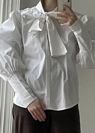 Винтажная блуза рубашка рукава буфы 19 век reinders