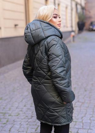 Зимняя куртка стёганная на синтепоне3 фото