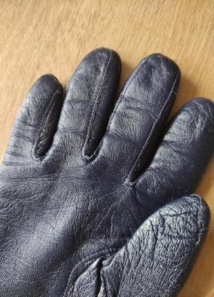 Стильные женские кожаные перчатки , германия. размер l (7,5).3 фото
