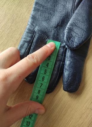 Стильные женские кожаные перчатки , германия. размер l (7,5).7 фото
