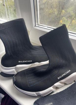 Кроссовки носки balenciaga speed trainer black