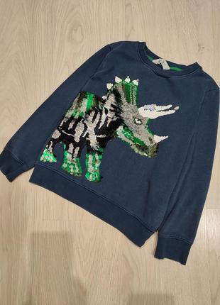 Светр з паєтками, h&m, р. 116/128