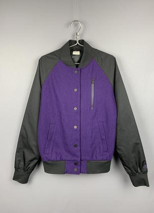 Nike vintage sportswear шерстяной бомбер нейлоновые рукава