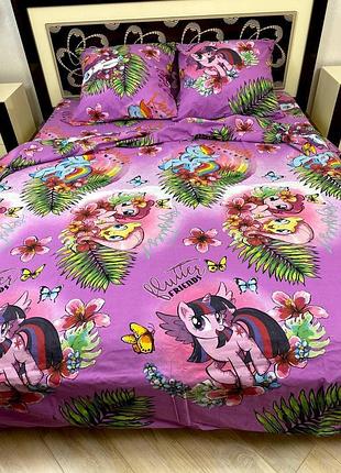 Комплект постільної білизни бязь голд поні