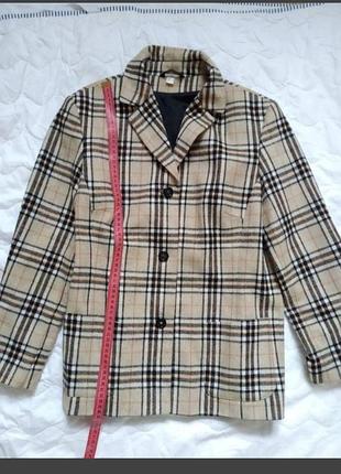 Піджак клітинка коричневий під burberry