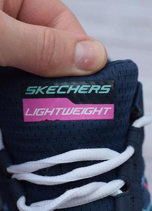 Синие женские кроссовки со стелькой памяти skechers, 39 размер. оригинал3 фото