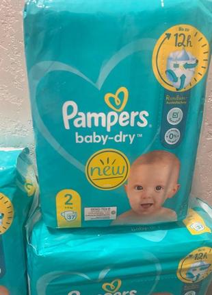 Pampers baby dry 2 37 штук