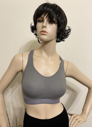 Топ usa pro mid support charcoal marl 75c спортивный  бюстгальтер