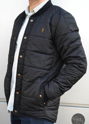 Розпродаж! осіння, чорна куртка polo ralph lauren demi-season quilted jacket . распродажа, скидки, куртка черная осень1 фото