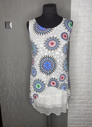 Асиметрична туніка у принт італія, s/m