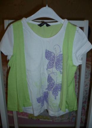 Симпатичная фирменная футболочка для модницы