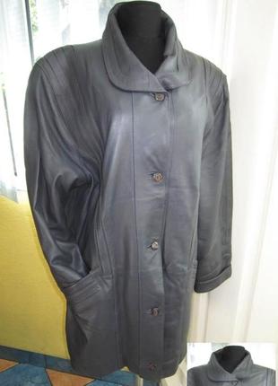 Большая женская кожаная куртка gazelli. италия. лот 2631 фото