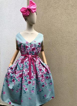 Нарядное,романтическое,вечернее платье,открытая спина,батал,fit &flare dress