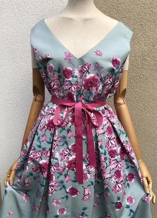 Нарядное,романтическое,вечернее платье,открытая спина,батал,fit &flare dress3 фото