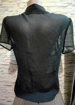 Прозрачная блузочка с перламутровыми пуговицами)2 фото